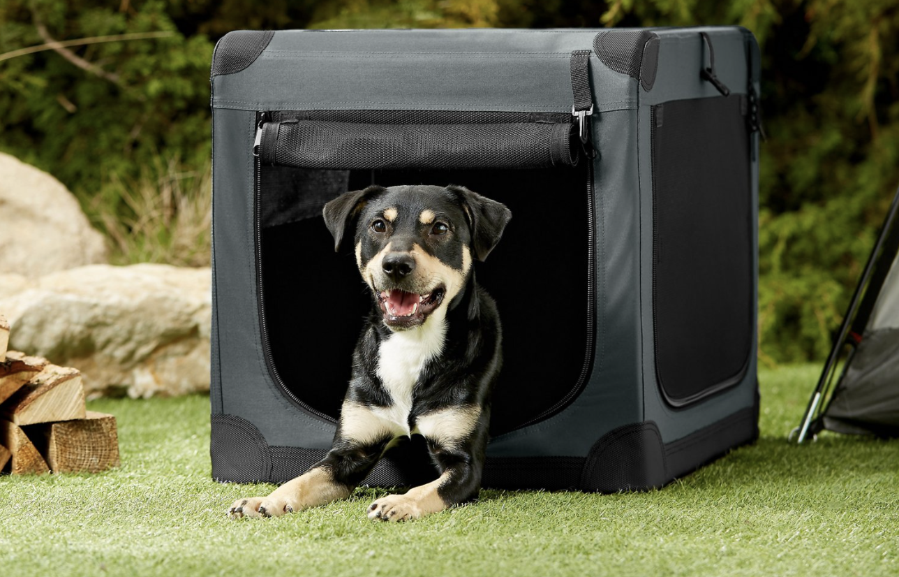 Frisco indoor & outdoor soft hot sale dog crate