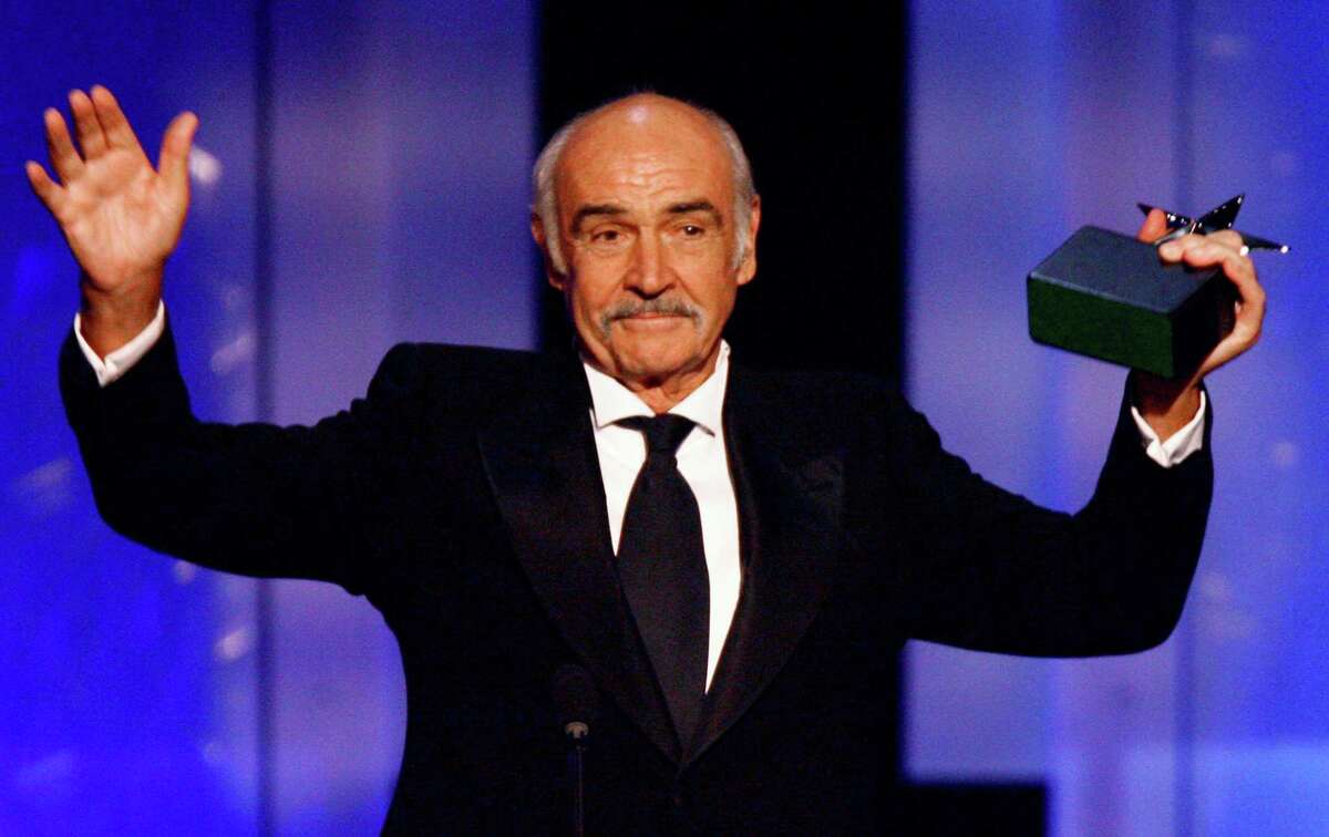 In this photo released by the American Film Institute, Sean Connery accepts his AFI Life Achievement Award during a ceremony on Thursday night, June 8, 2006, honoring the legendary actor, at the Kodak Theatre in the Hollywood section of Los Angeles.