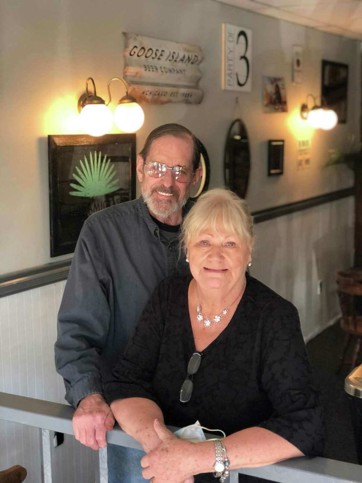 S.J. Barrington's on Route 7 in New Milford recently reopened for business, after having been closed for some time due to the coronavirus pandemic. During its temporary closure, it completed renovations. Above are co-owners James Wright and Susan Daigle.