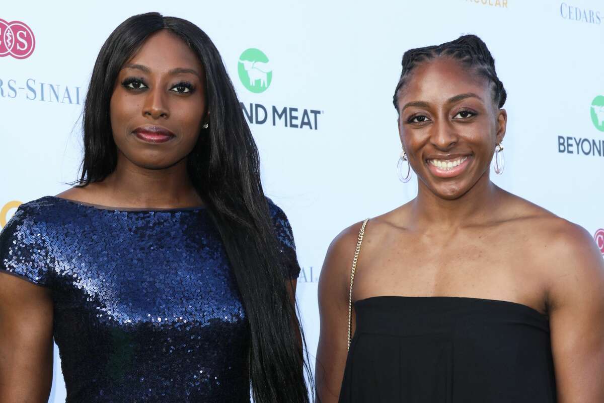Chiney Ogwumike (L) and Nneka Ogwumike (R) attend the 34th Annual Cedars-Sinai Sports Spectacular celebration at The Compound on July 15, 2019 in Inglewood, California. (Photo by Paul Archuleta/FilmMagic)