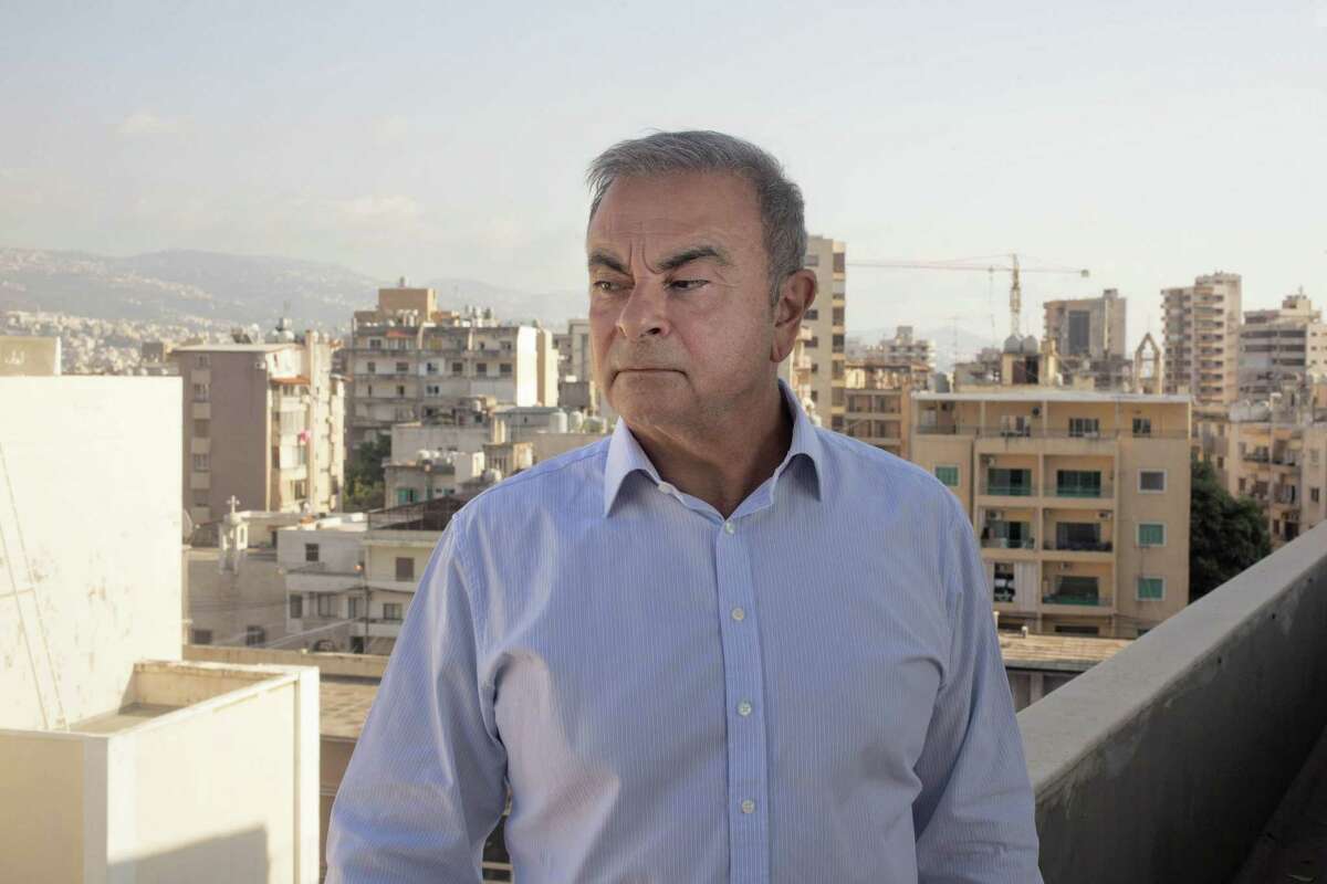 Carlos Ghosn, former chief executive officer of Nissan Motor Co., poses for a photograph in Beirut on Aug. 25, 2020.