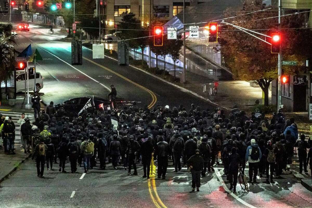 8 people arrested during Seattle protests on Election Day