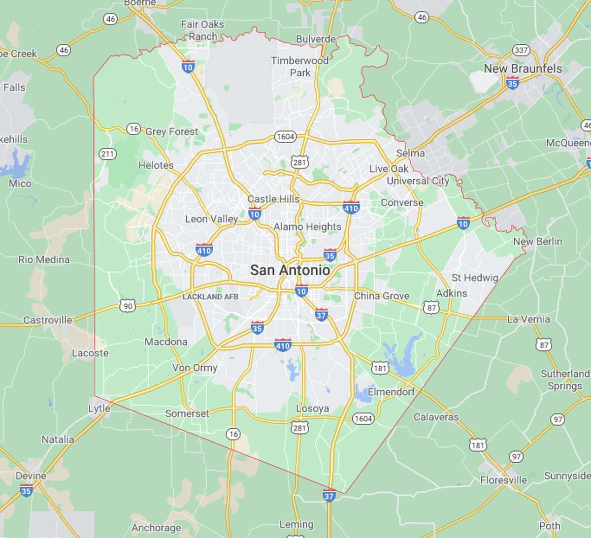 Bexar County Vote centers reporting: 302 of 302 Dem. — Joseph Biden 440,823 (58.2%) Rep. — Donald Trump 303,871 (40.1%) Bexar County, which includes San Antonio, has an estimated population of 2,003,554.