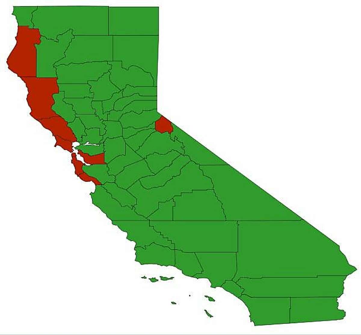 How the Bay Area voted on key races vs. the rest of California