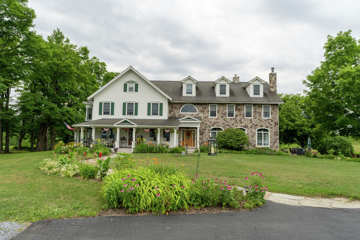 A farmhouse built in 1875 and used as a bed and breakfast with family quarters. 6,000 square feet, five guest rooms and four owners' bedrooms on 71 acres. Schuylerville schools. Taxes: $13,490. List price: $1.47 million. Contact listing agent Jill Cunningham of Howard Hanna at 518-225-8205.