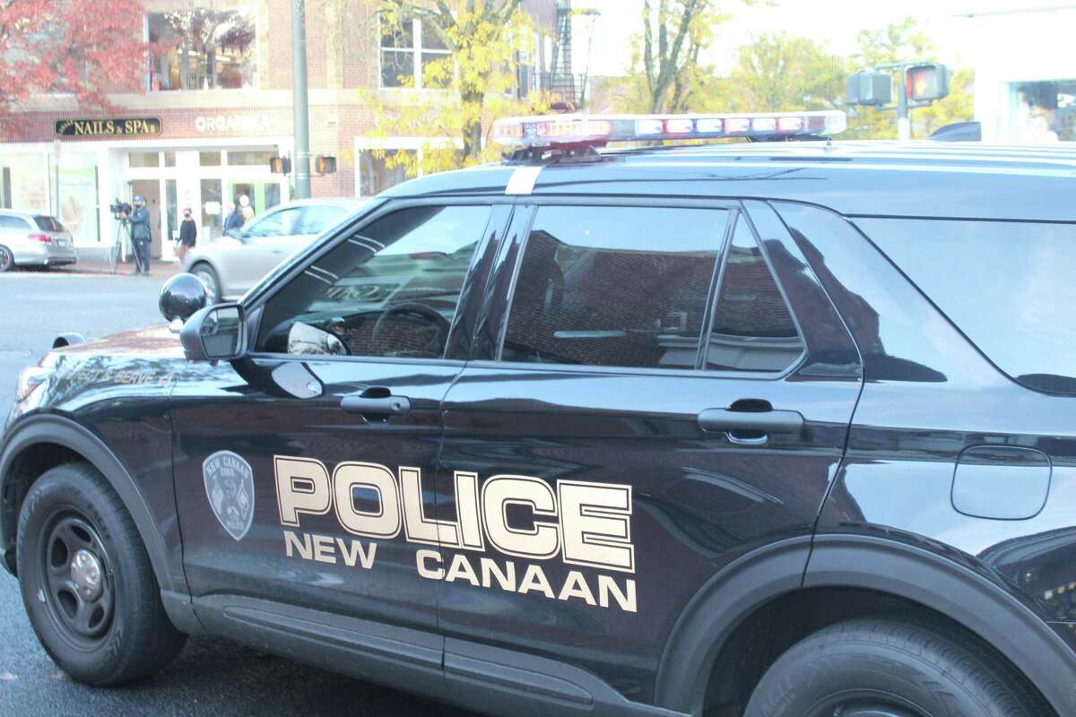 A New Canaan Police vehicle.