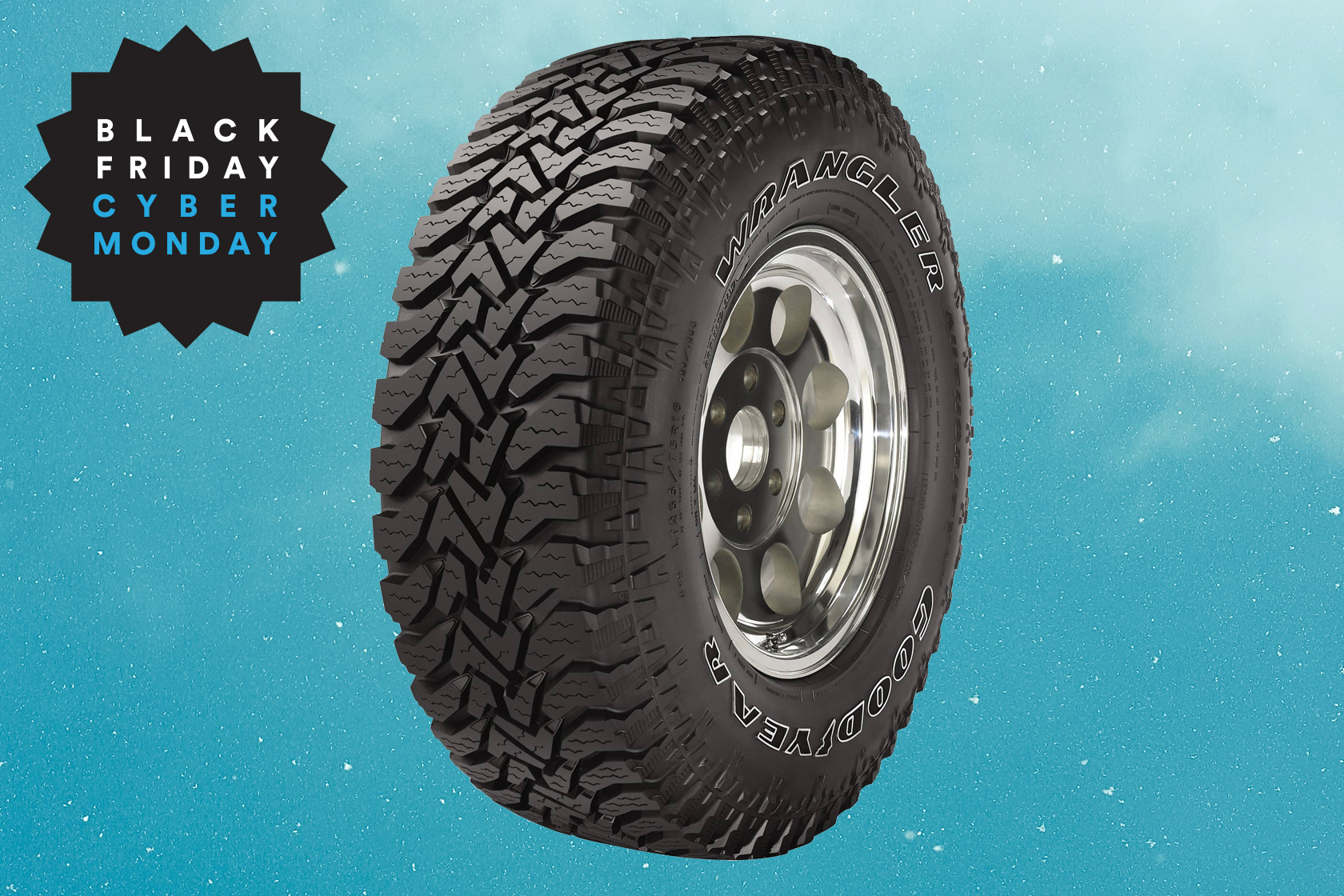 Save $128 on a set of Goodyear at Walmart for Black Friday