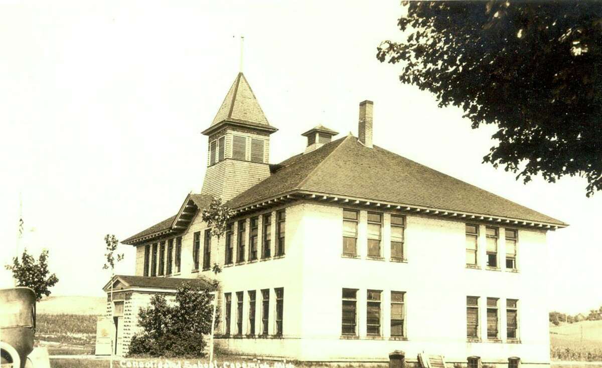 This photo shows a view of the Copemish School circa 1930s. (Manistee County Historical Museum photo)