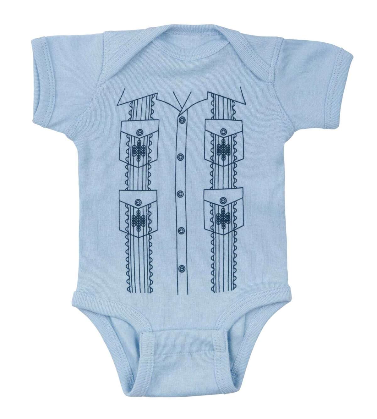 baby guayabera onesie