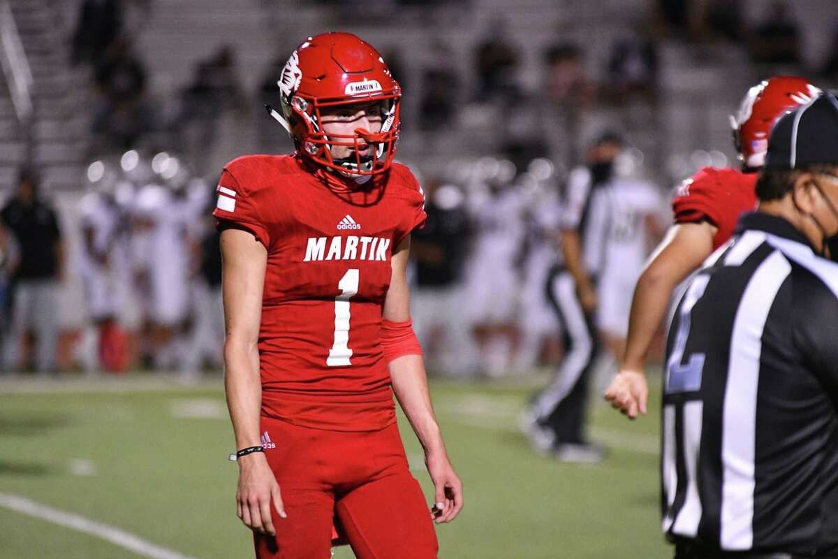 Martin’s Gerardo Cham was hospitalized Thursday after collapsing on the sideline at Shirley Field.