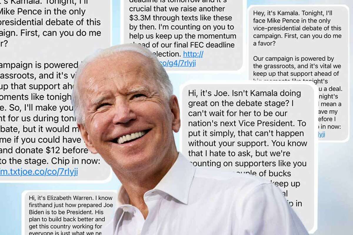 I subscribed to the Joe Biden texts for the last three months. Thank