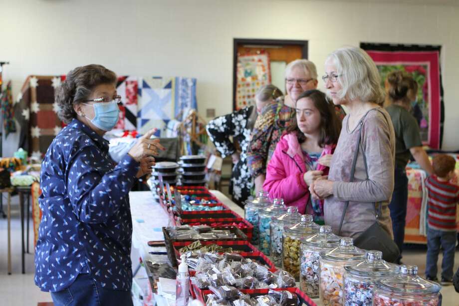 The Morley Community Center was bustling with activity on Saturday as residents and guests of the area stopped by to enjoy the center's first-ever Christmas Craft Bazaar. The community center was filled with vendors selling a variety of homemade crafts and presents for the holiday season. One of the bazaar organizers, Gordon Galloway, said the event went great and everyone was able to stay safe by keeping vendors socially distanced and asking all attendees to wear face masks. Photo: (Pioneer Photo/Taylor Fussman)