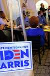 New Yorkers cheer Biden after a hard fought election