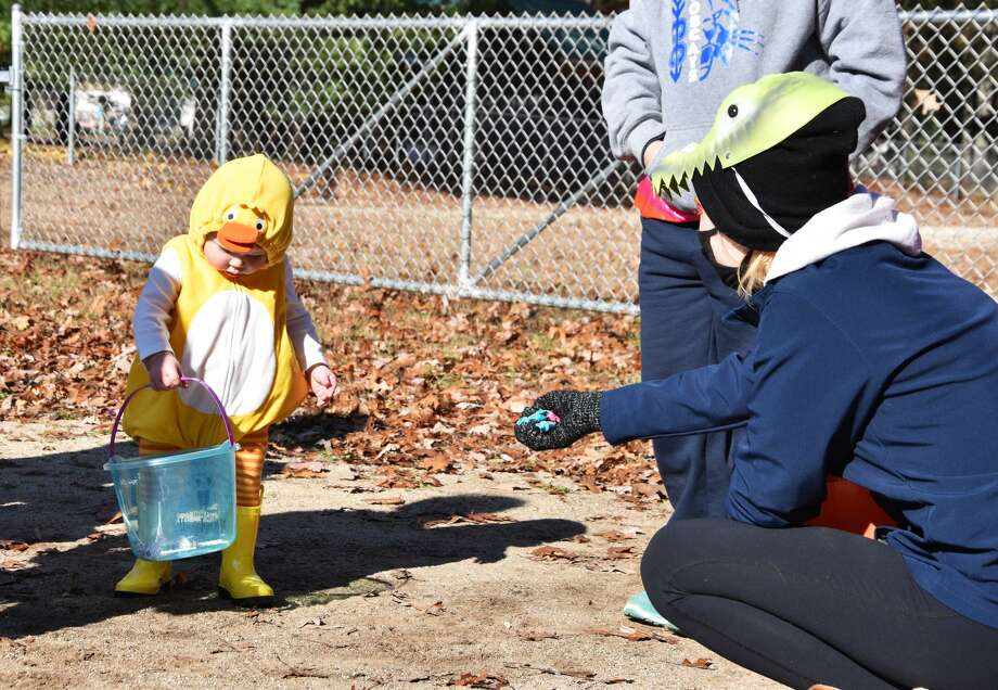 The newly formed Brethren Boosters Junior group was on hand to pass out candy during the Halloween Trunk or Treat Brethren Boosters event on Oct. 31. Photo: File Photo