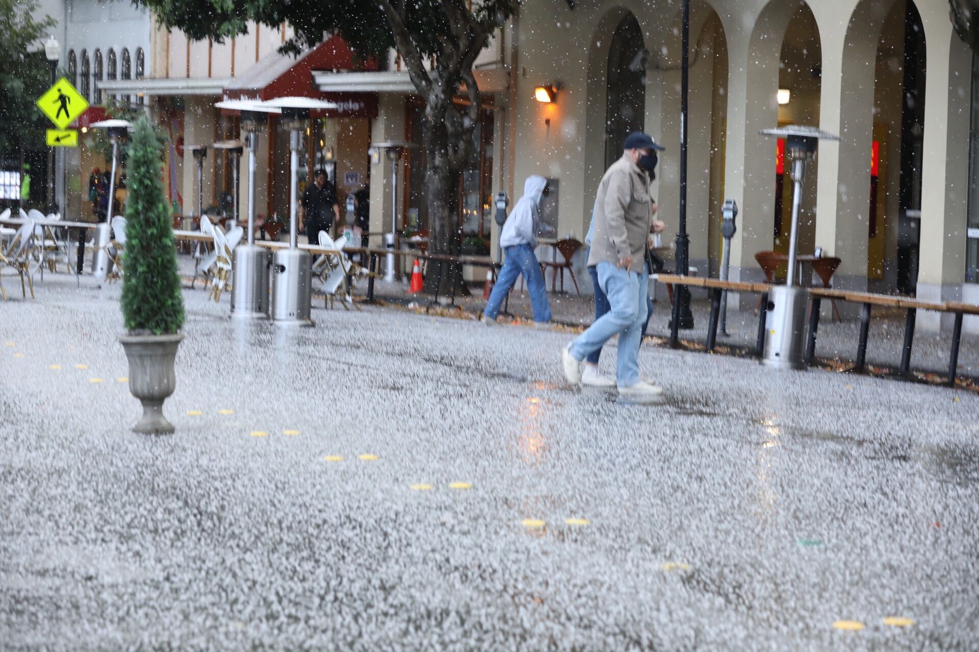 First storm of season delivers hail, lightning and rain to San ...