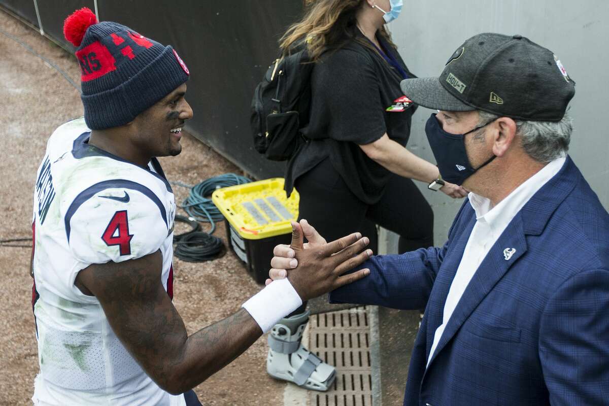 Deshaun Watson has had conversations with Texans owner Cal McNair during the team's search process for a new general manager and coach.