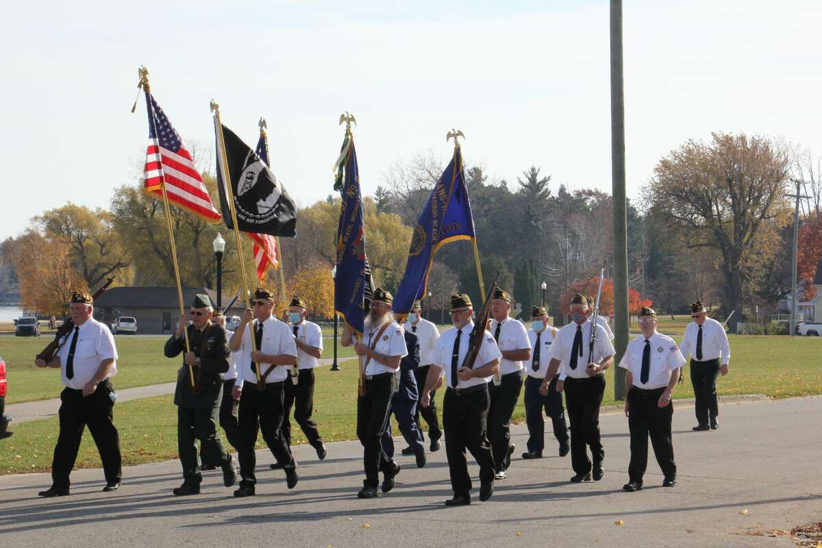 The Harbor Beach American Legion held a flag dedication ceremony on Saturday November 7, honoring those who have served in the country's armed forces and those who have lost their lives doing so.