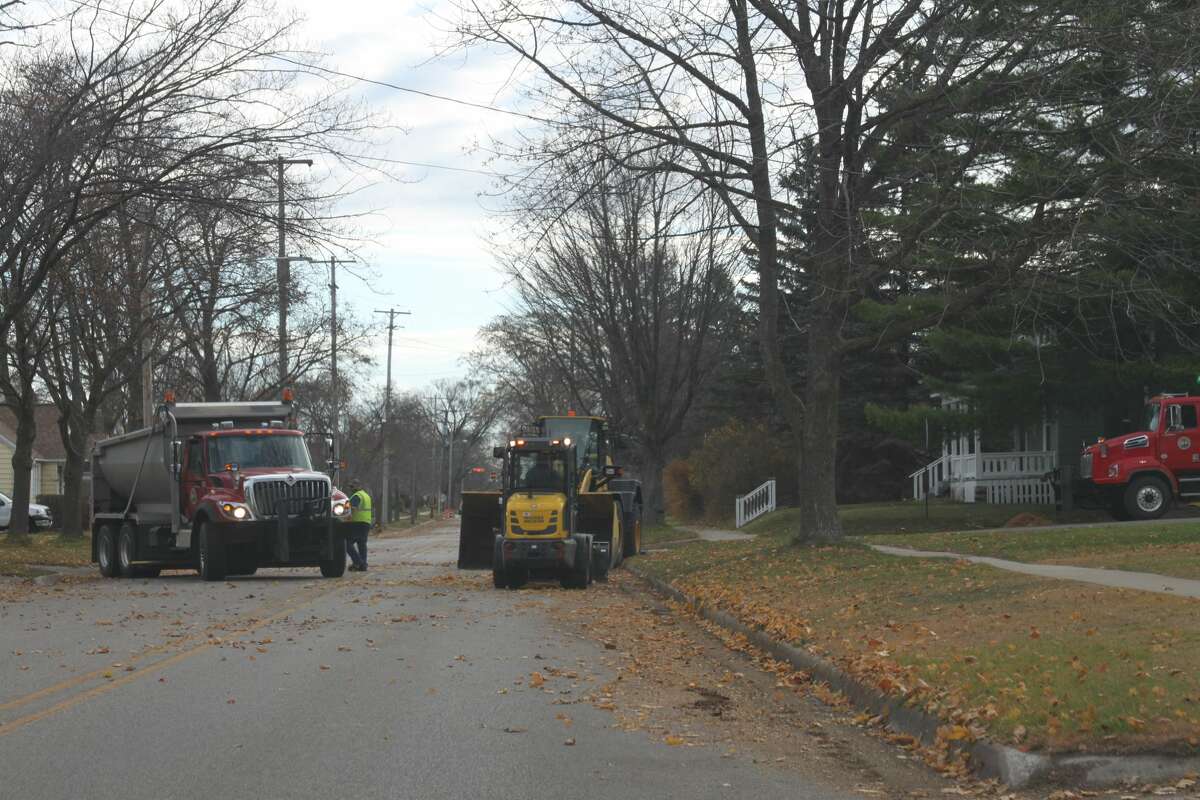 Photos City leaf pickup begins