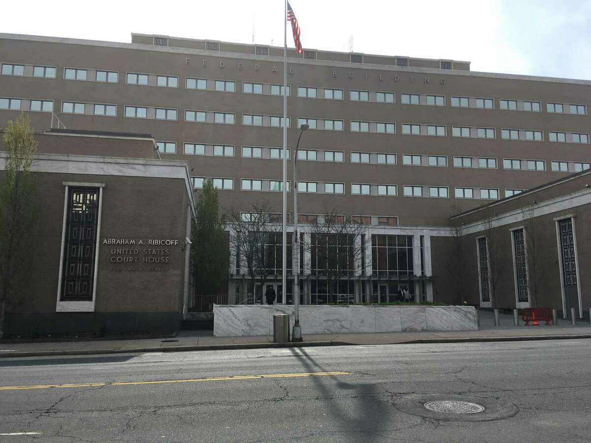 A file photo of the Abraham Ribicoff Federal Building and United States Courthouse at 450 Main St. in Hartford, Conn.