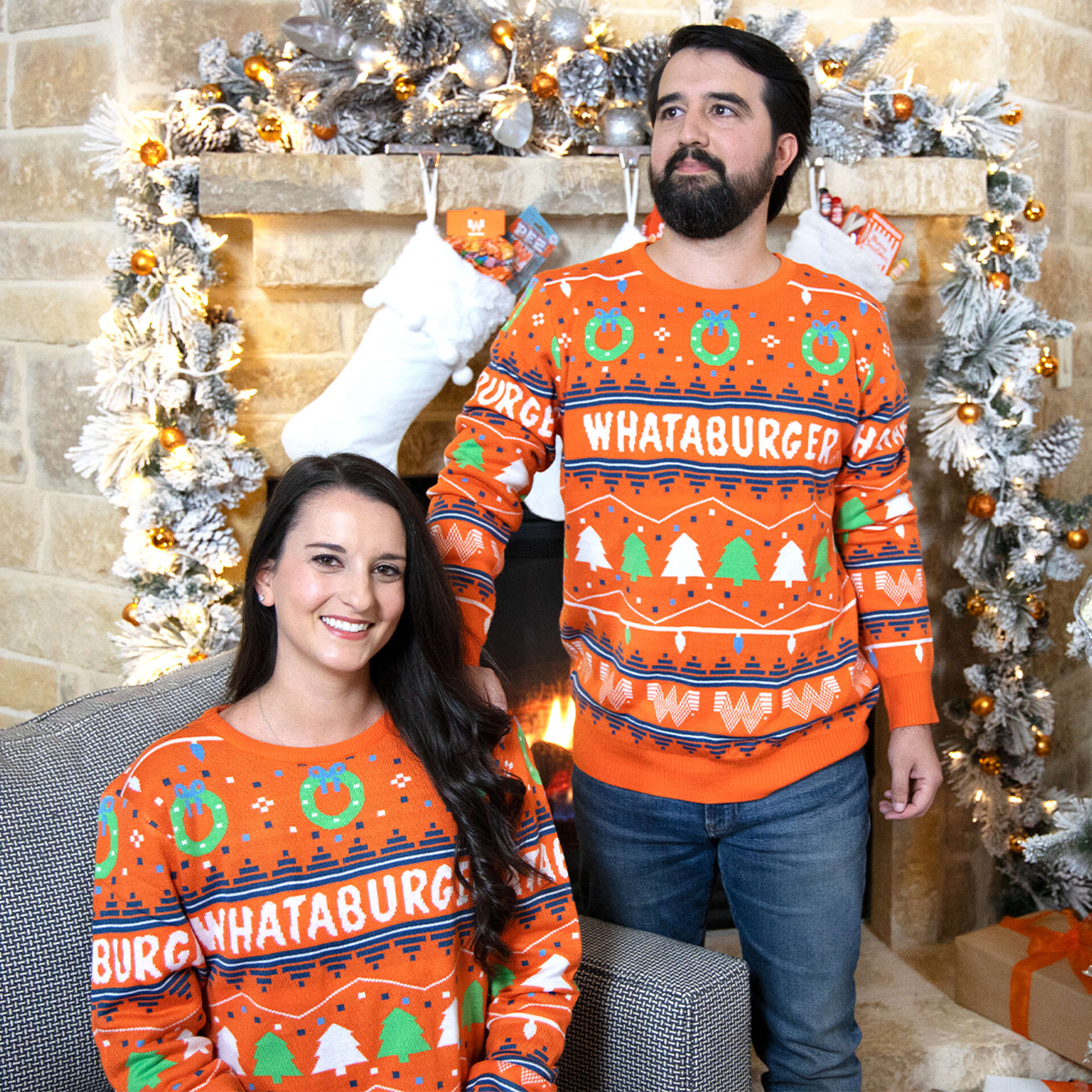 Whataburger christmas sweater top