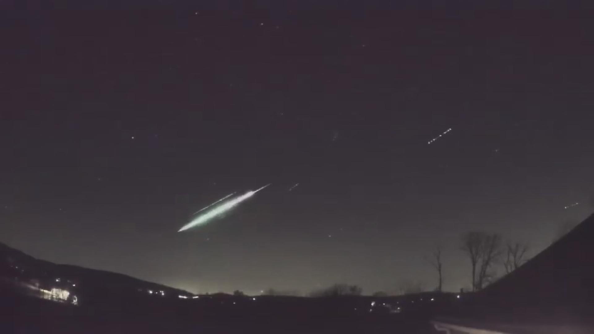 Fireball spotted streaking through CT sky
