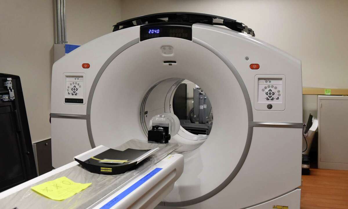 A CT scanner for advanced cardiac imaging is part of the new St. Peter?•s Health Partners Medical Arts facility on Tuesday, Nov. 10, 2020, on Route 9 in Clifton Park, N.Y. The medial center has specialized heart and vascular care, advanced cardiac imaging and primary care in a newly expanded and renovated 18,000 square-foot space near Route 146. (Will Waldron/Times Union)