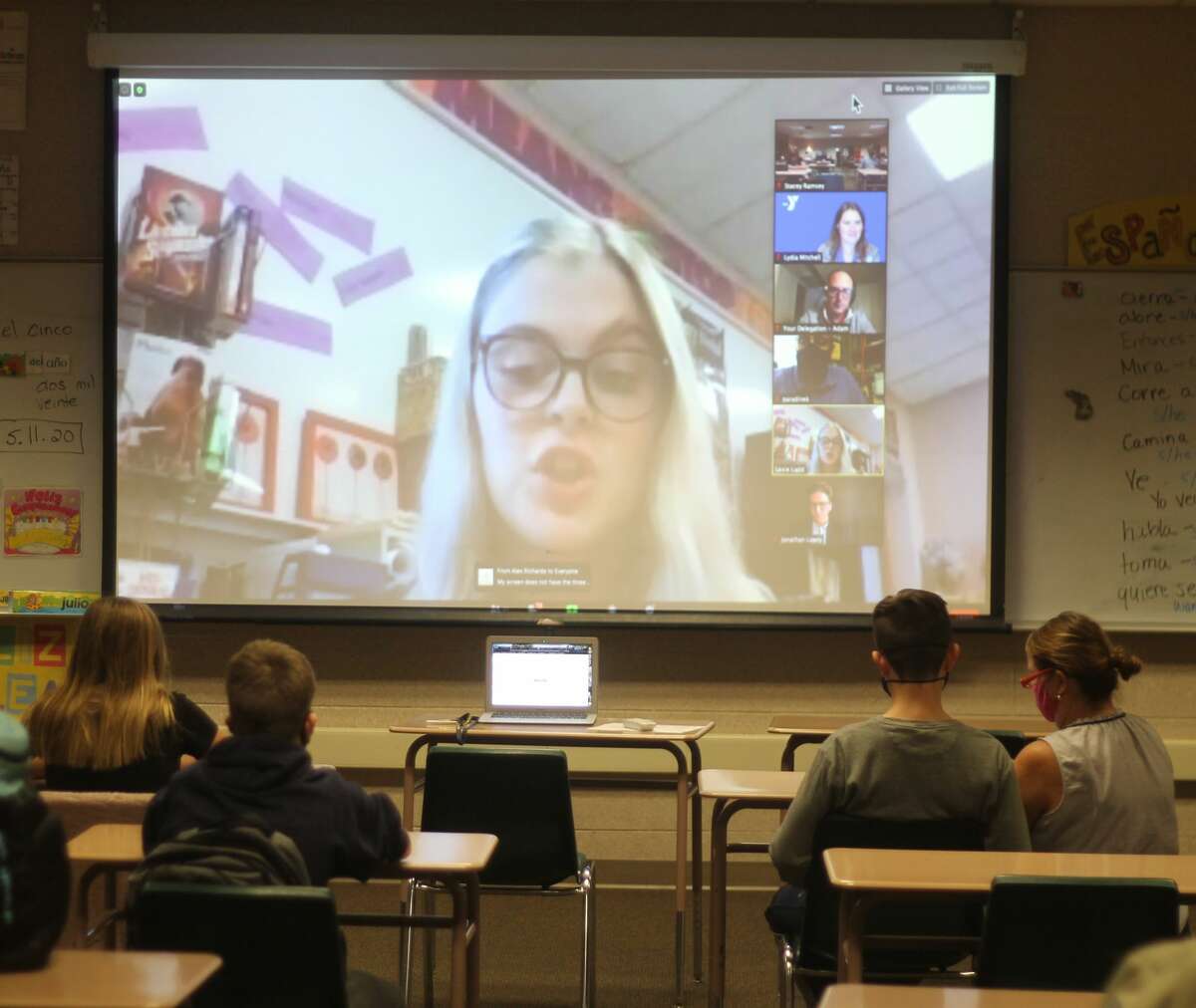 The Manistee Middle School Youth in Government program attended a YMCA Michigan virtual conference in which leadership elections were held on Nov. 5.