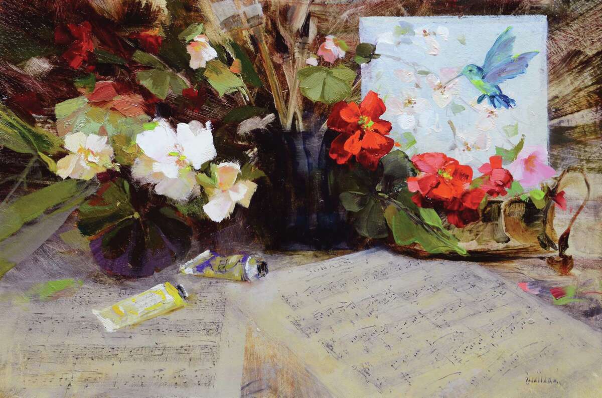 A holiday show opens Nov. 14 at the Susan Powell Fine Art Gallery in Madison. Above, Katie Swatland, Moonlight Sonata.