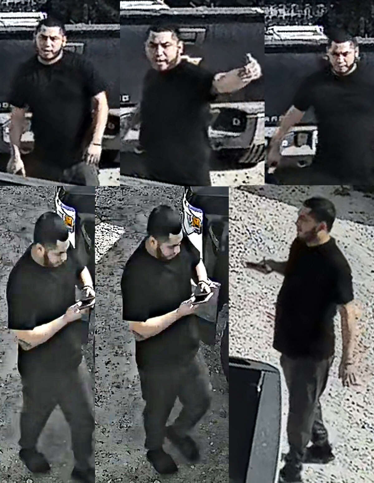 Houston Police are looking for this man, a person of interest, in the shooting death of Sergeant Sean Rios, 47, a 25-year veteran of the department. Rios was killed November 9, 2020. Handout photo from the Houston Police Department
