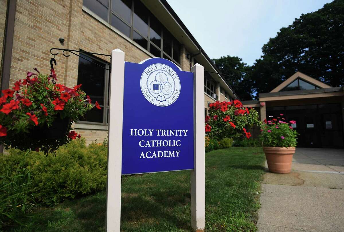 Holy Trinity Catholic Academy in Shelton, Conn. on Thursday, July 30, 2020. The school is opening on August 31 for in person instruction five days a week.