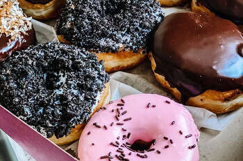 Doughnuts from Grounds Donut House, which opened at 35 Lake Ave. Ext. in Danbury on Oct. 17.