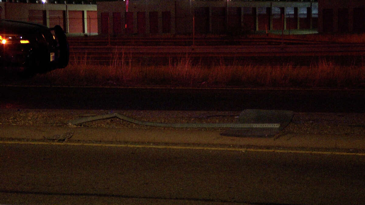 A 48-year-old man is in critical condition after crashing his motorcycle in an attempt to avoid hitting a dead dog on a U.S. 90 access road on the West Side, San Antonio police said.