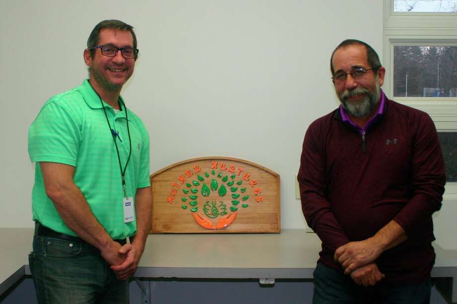 Michael Vlasich, left, and Shaun Barsick, best friends and business partners, are opening Mother Nurtures, a medical marijuana dispensary, at 520 S. Third Ave., in Big Rapids. The facility is expected to open in early 2021. (Pioneer photo/Cathie Crew)