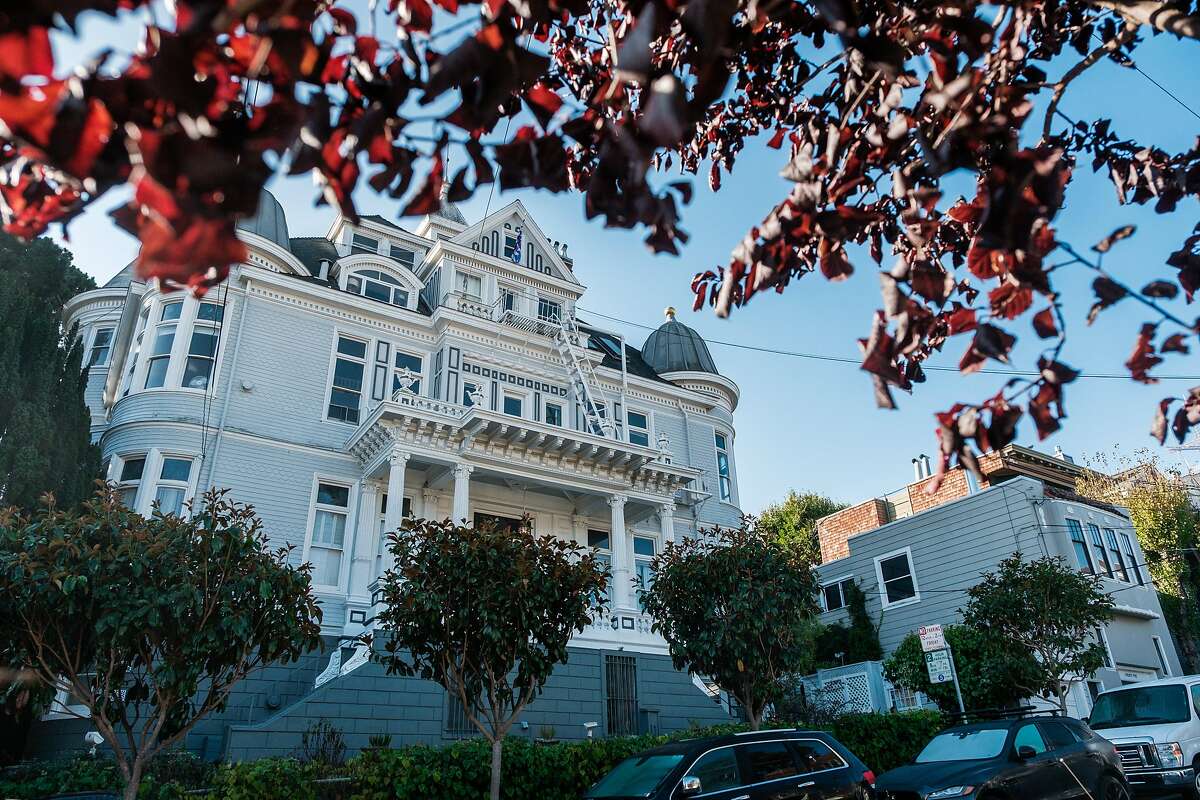 A general view of the Nobby Clarke Mansion, a city landmark, in San Francisco on Friday, October 30, 2020.
