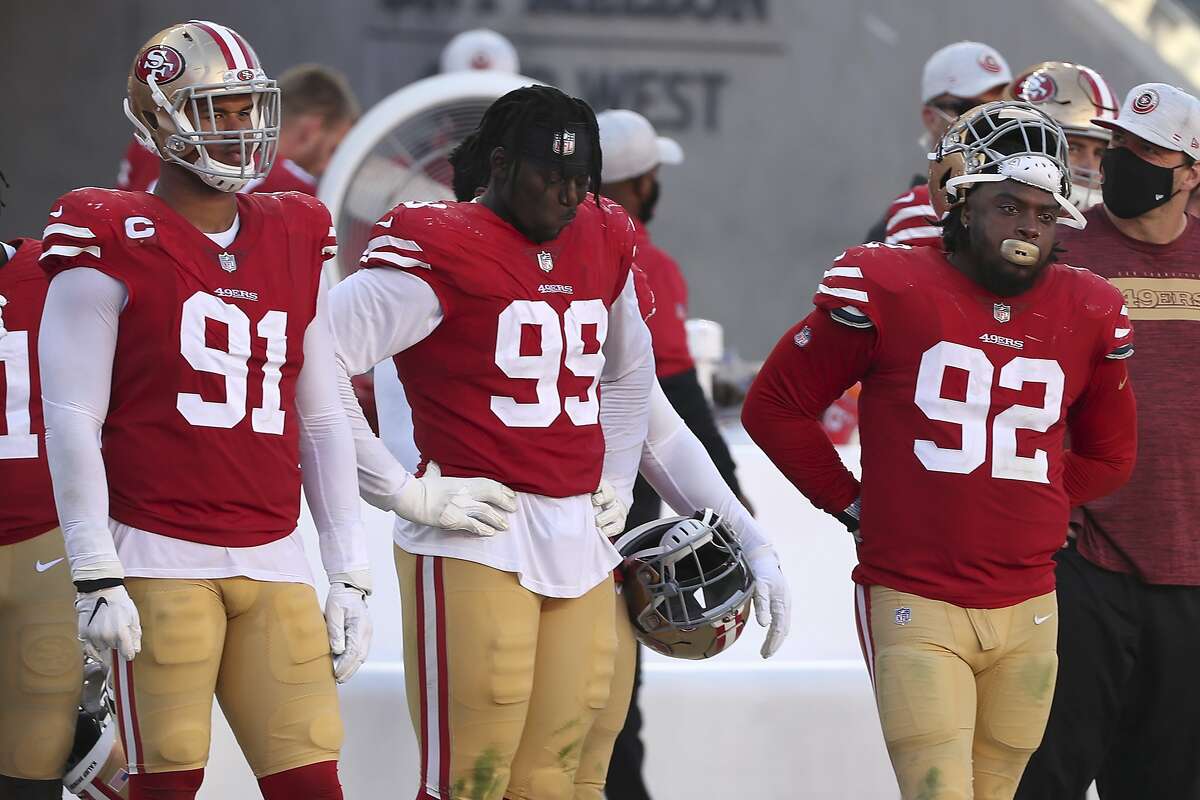 49ers' defensive line long on injuries, potentially historically short on  sacks