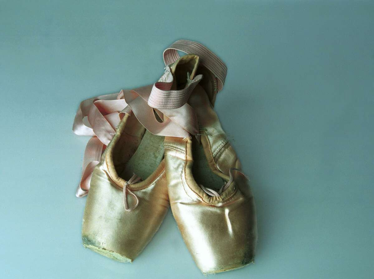 Ballet shoes for kids under stress are in this photo. Ridgefield's Marketing and Programming Supervisor for the town's Parks and Recreation Department, Kathy Fassman, writes her guest column for this week about what dance classes in the department are like to take.