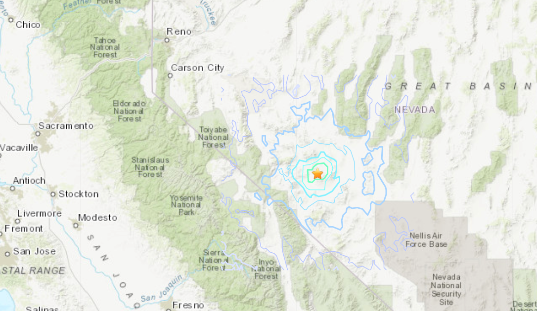 5.3 Magnitude Nevada Earthquake Felt Widely In California