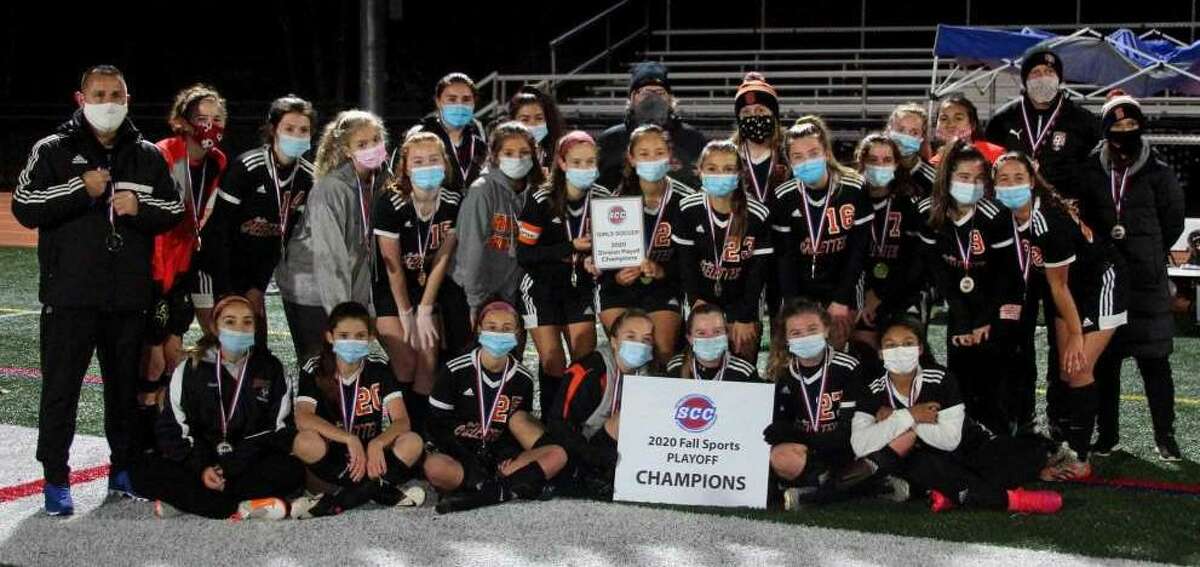 Shelton teamed up to win the SCC Division A girls soccer championship.