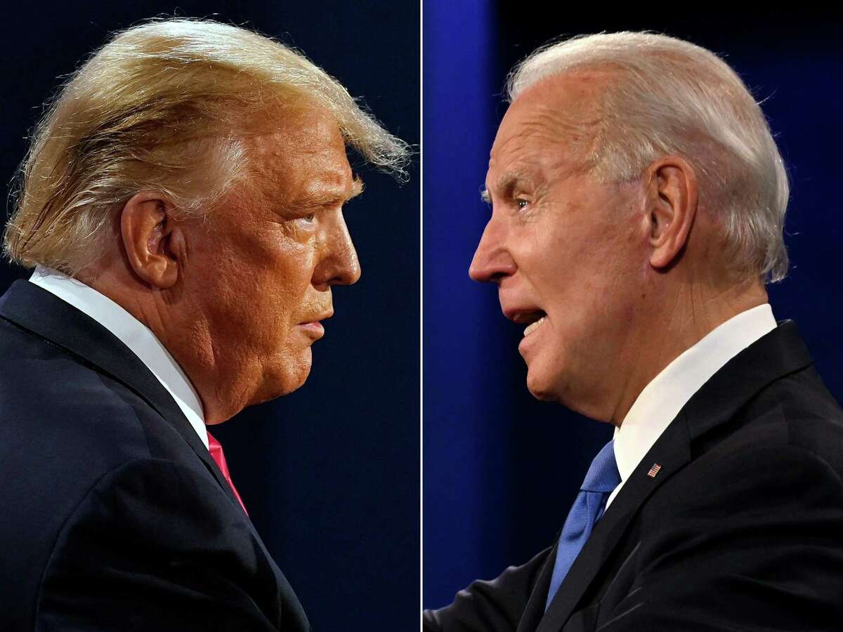 President Donald Trump, left, and President-elect Joe Biden.