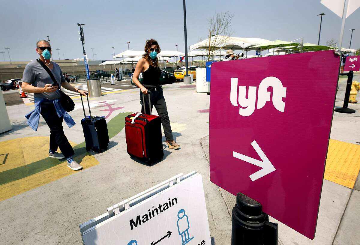 What rideshare companies are at LAX?
