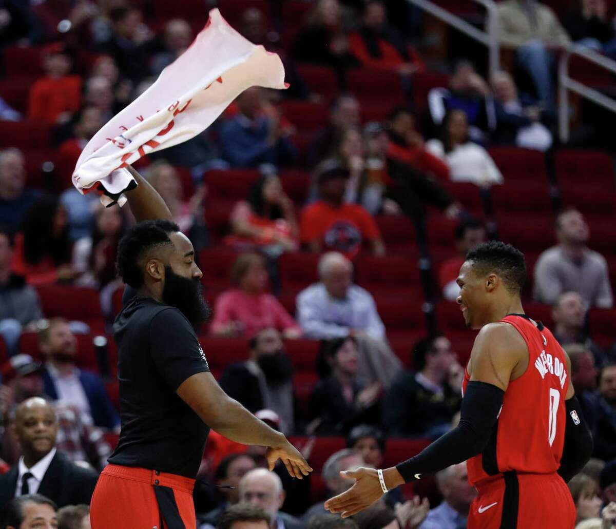 The Rockets are not quite ready to throw in the towel on James Harden and Russell Westbrook as the trade and free agency season begins.