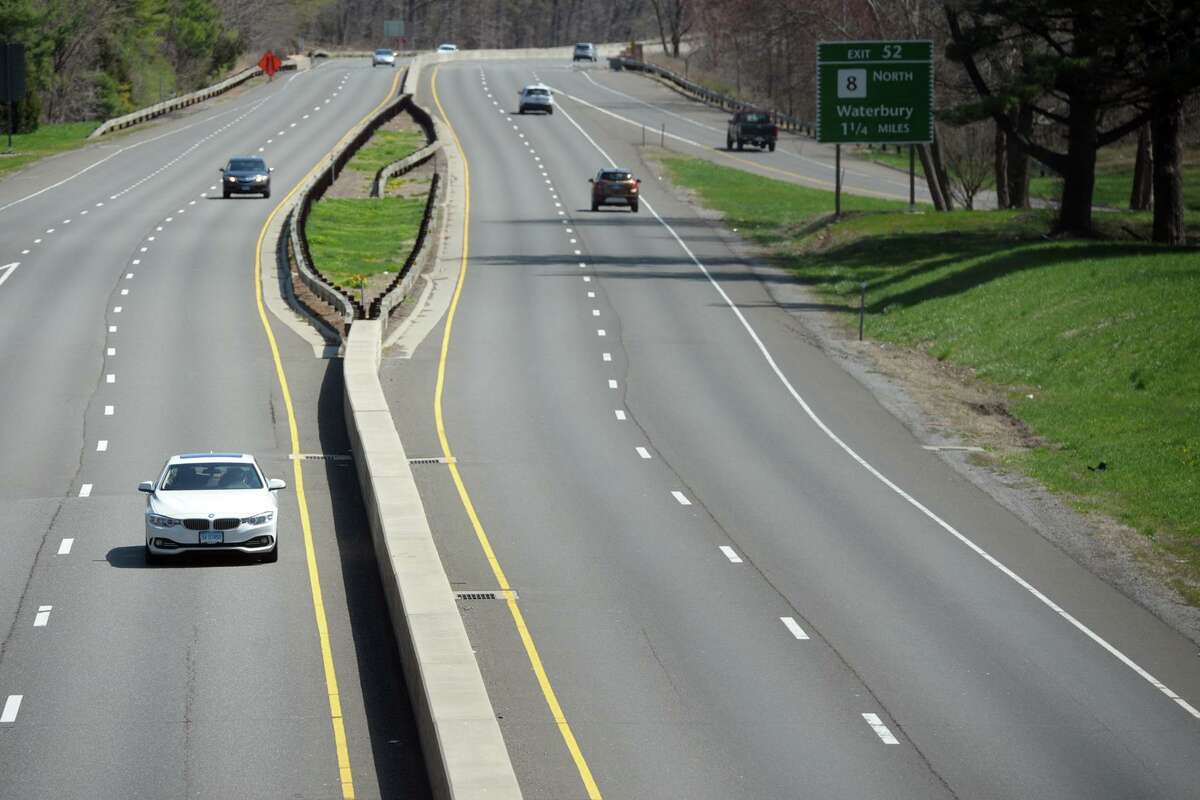 A file photo of the Merritt Parkway in Trumbull, Conn.