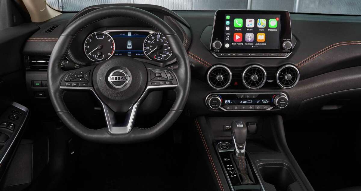 The 2020 Nissan Sentra SV offers a variety of surprising features including quilted leather heated seats, blind-spot warning, rear cross-traffic alert and more.