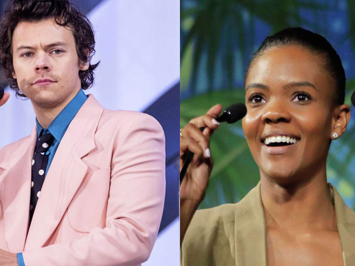 Celebrities and fans alike rallied to defend Harry Styles on Monday in response to a negative tweet about the artist from conservative author Candace Owens. “There is no society that can survive without strong men,” Owens tweeted. “The East knows this. In the west, the steady feminization of our men at the same time that Marxism is being taught to our children is not a coincidence. It is an outright attack. Bring back manly men.” On Monday, fans quickly defended Styles and his decision to express himself through clothing, making the topic trend on Twitter. Several celebrities, such as Olivia Wilde, Zach Braff and Jameela Jamil, also chimed in. “Lord of the Rings” star Elijah Wood  responded that “Masculinity alone does not make a man,” later adding, “In fact, it’s got nothing to do with it.” His words echo similar responses arguing that Owens’ idea of manliness is based on cultural expectations created over time, not anything inherent to manhood.