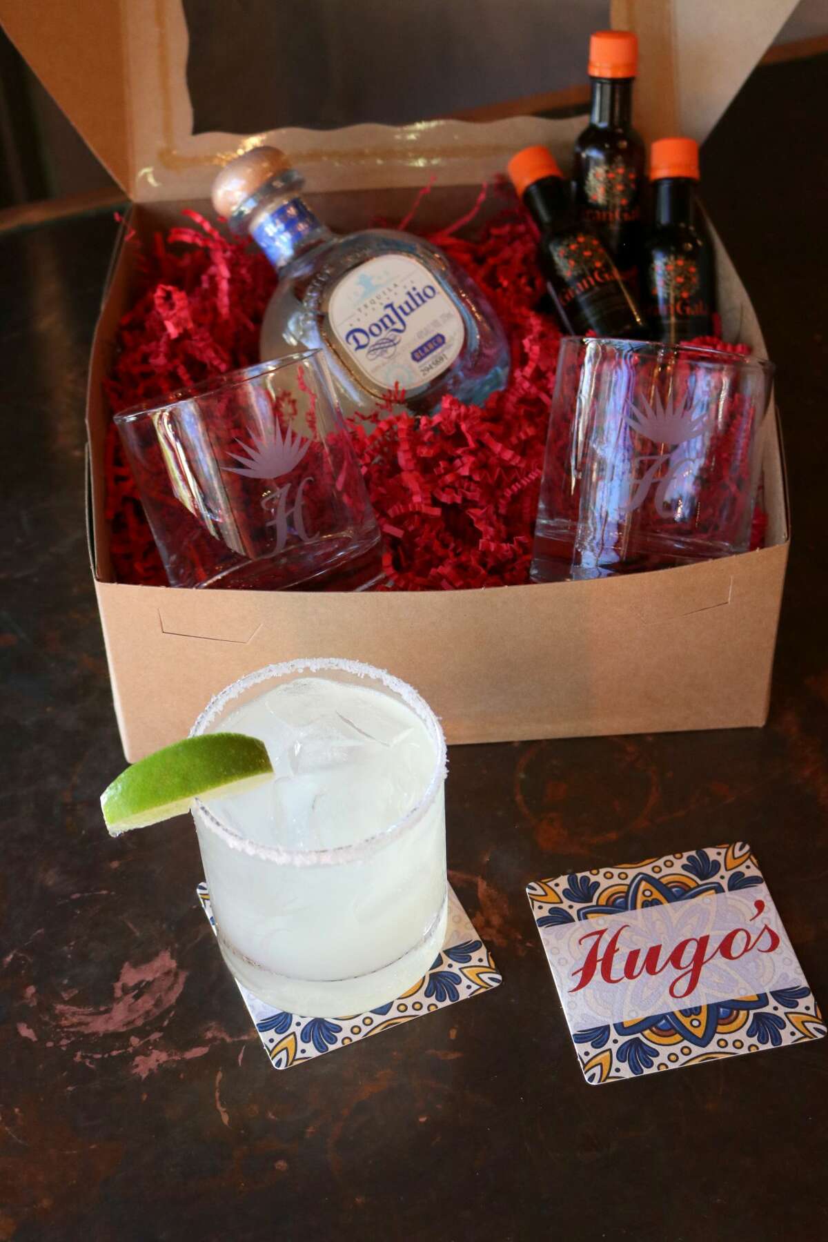 For the cocktail mixer: You know the one: they always end up mixing up drinks at gatherings, demonstrating proper techniques and reveling in the party's spotlight. This pack, from Montrose restaurant Hugo's, has everything you need for a fool-proof margarita (instructions and all) for $65. That includes the logo glasses and liquor, a 375ml bottle of Don Julio Blanco Tequila and three bottles of Gran Gala orange liqueur. Order online here.