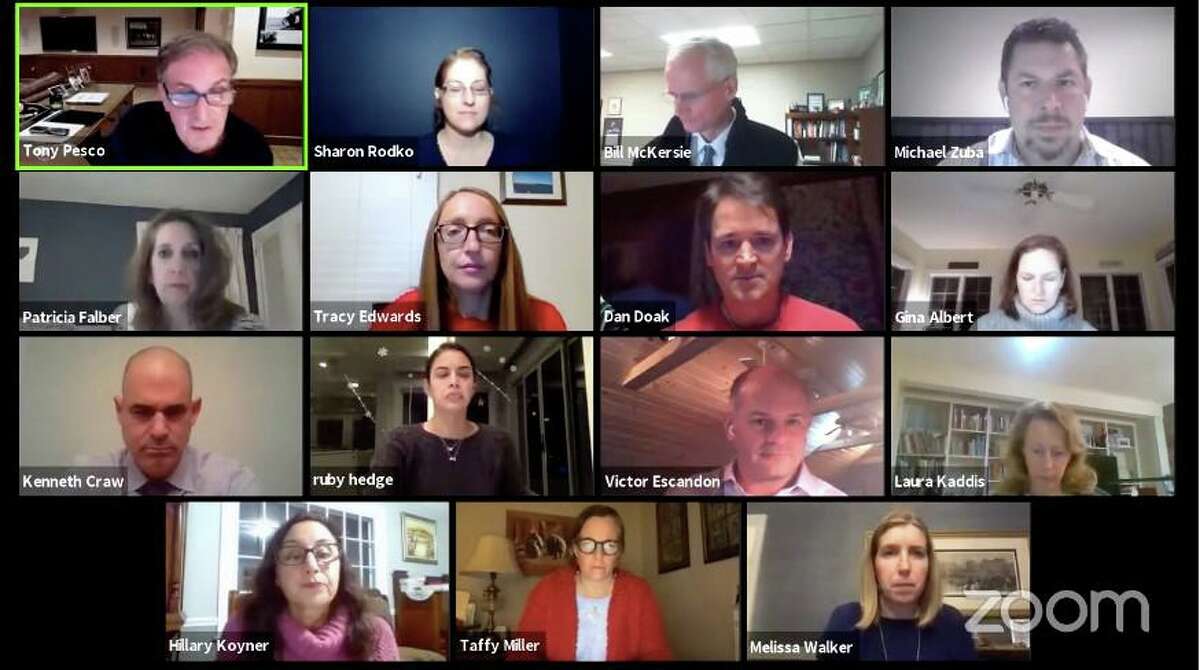 The Weston Board of Education held its monthly virtual meeting on Monday. Taken Nov. 16, 2020.