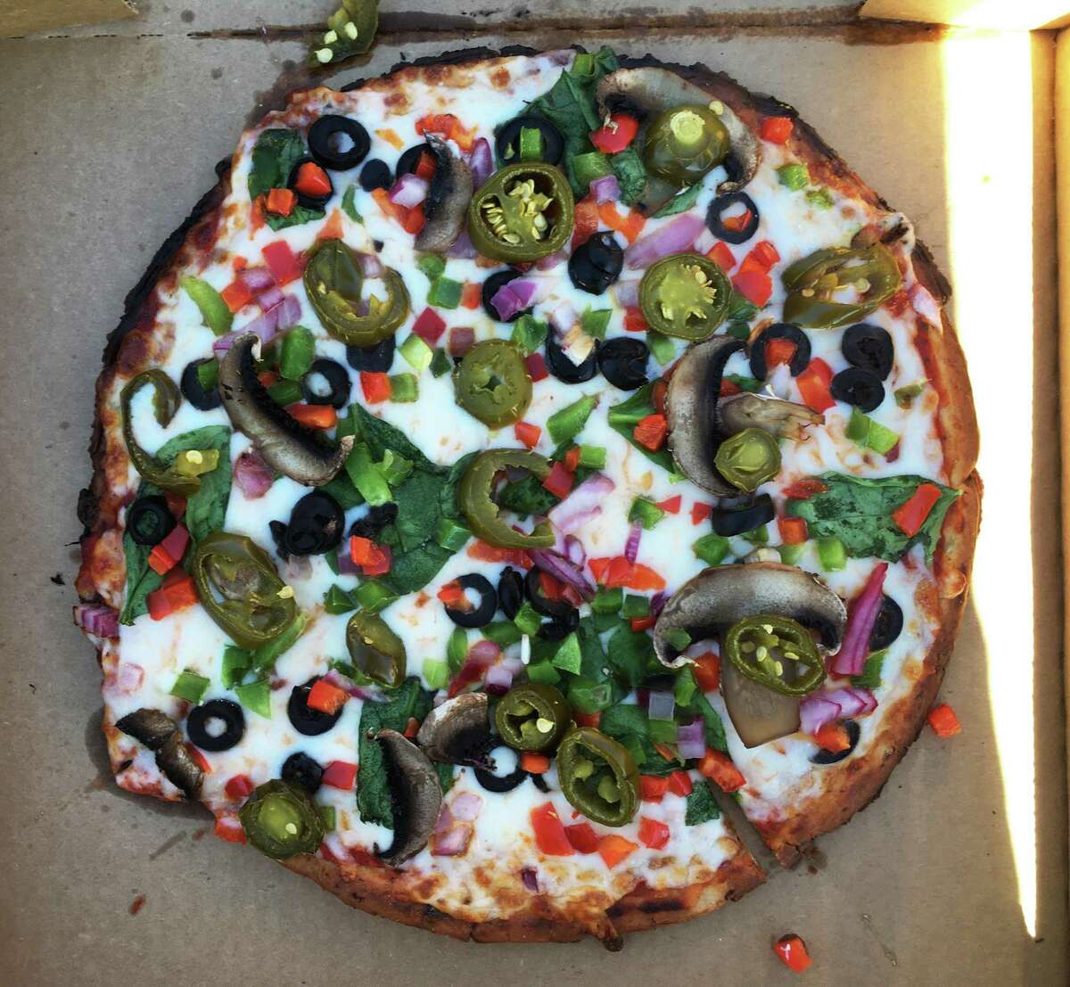 The Veggie Lover's pizza at Nico's Pizzeria