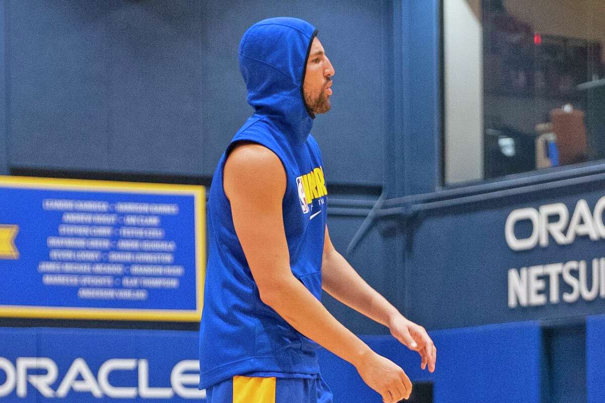 Warriors guard Klay Thompson practiced with the team Friday, September 25, 2020 for the first time since he tore his left ACL in Game 6 of the 2019 NBA Finals.