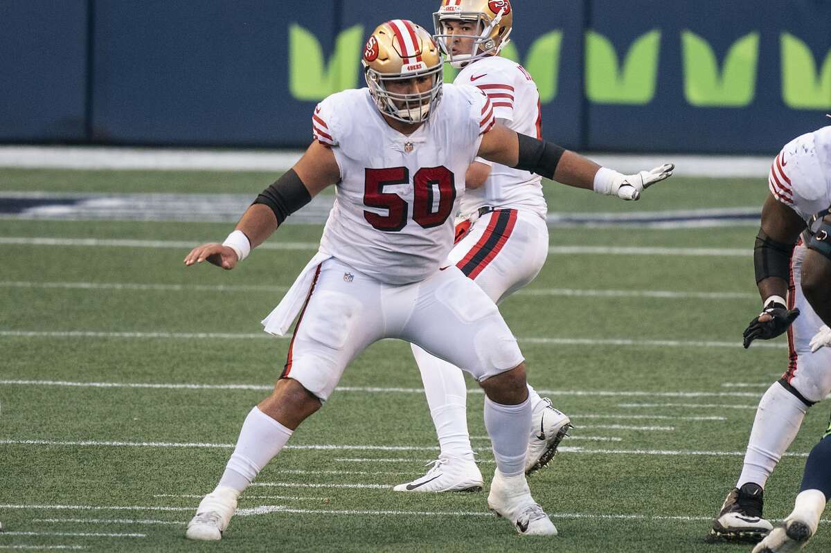 San Francisco 49ers' offensive lineman Hroniss Grasu was added to the reserve-COVID-19 list on Thursday along with linebacker Joe Walker.
