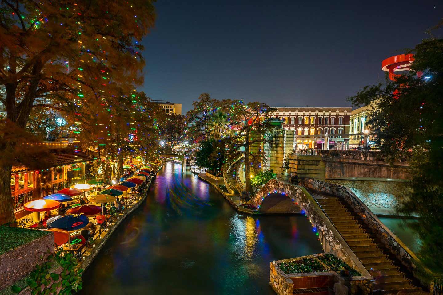 San Antonio River Walk's famed holiday lights display extended through